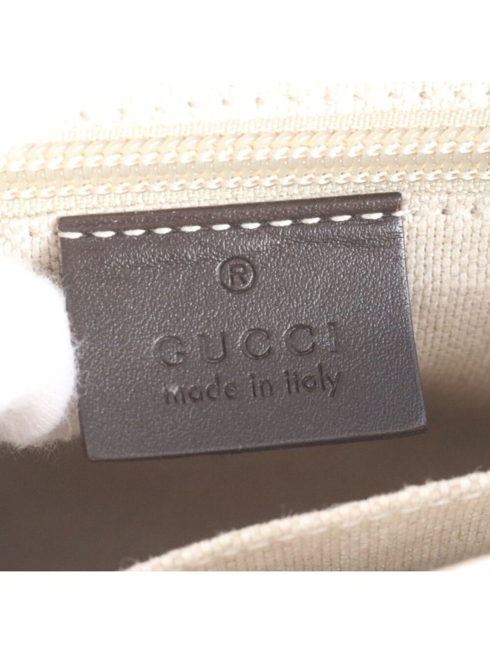 Gucci GG Supreme Leather Shoulder Bag Crossbody Brown Color Rne - Picture 8 of 9